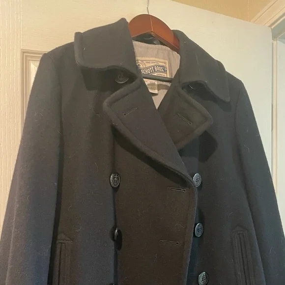 Schott Slim Fit Peacoat